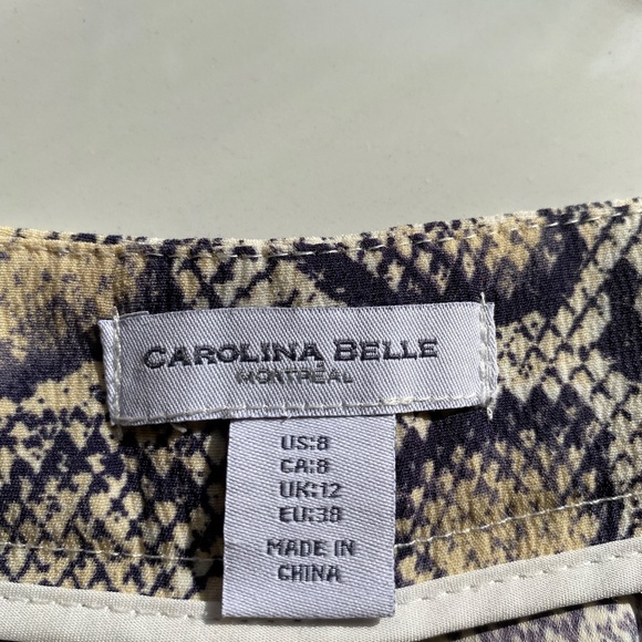 Carolina Belle (MTL) snake print short Size 8 - Picture 4 of 4